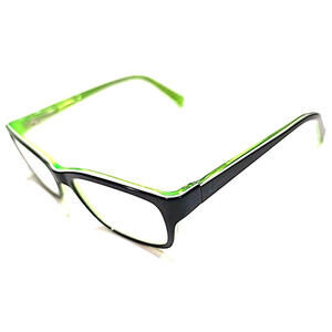 Nike 5513 001 Boys Black Green Rectangle Eyeglasses Frame 47-16 130